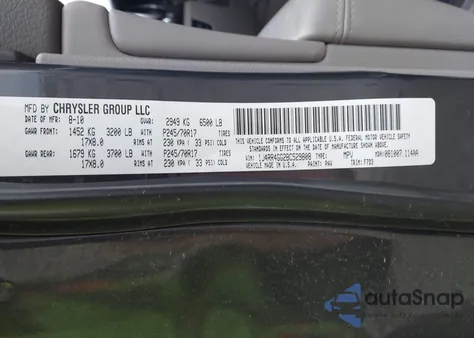 2011 Jeep Grand Cherokee Laredo из США, поврежденный, VIN 1J4RR4GG2BC529808